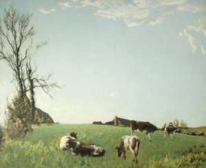 Zilveren ochtend door William Harold Dudley
