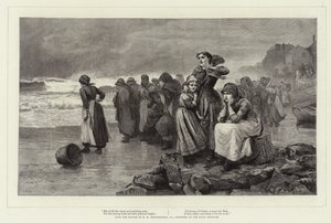 Vrouwen wachten door William Harris Weatherhead