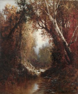 Herfsttafereel in de Adirondacks, 1877 door William Hart