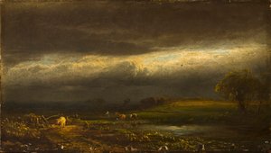 Naderende storm, Lake Cayuga (N.Y.)