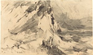 Scheepswrak in Storm