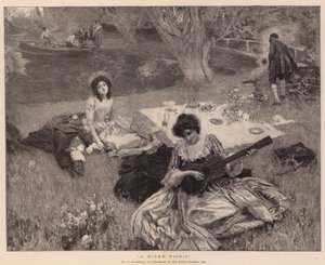 Een rivierpicknick