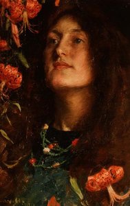 Portret van Emily Hatherell, de vrouw van de kunstenaar