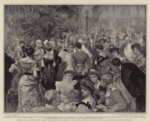 Het bal gegeven door de hertog en hertogin van Connaught in het Royal Hospital, Kilmainham door William Hatherell