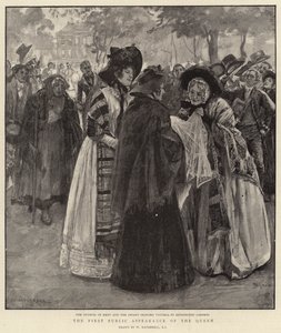 Het Eerste Openbare Optreden van de Koningin door William Hatherell