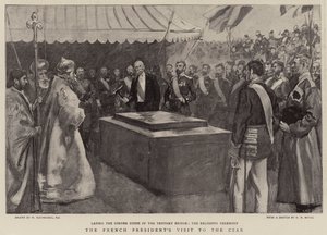 Het bezoek van de Franse president aan de tsaar