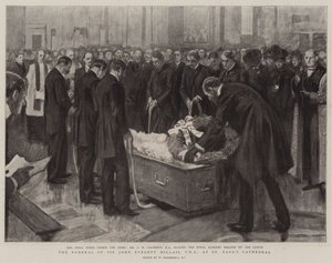De begrafenis van Sir John Everett Millais, PRA, in St Paul