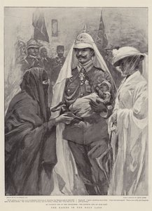 De keizer in het Heilige Land door William Hatherell