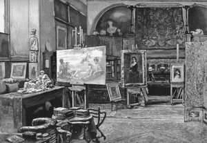 Het atelier, 1896