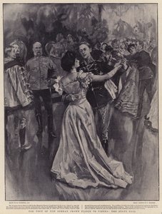 Het bezoek van de Duitse kroonprins aan Wenen, het staatsbal door William Hatherell