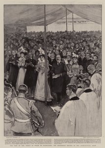 Het bezoek van de Prins van Wales aan Eastbourne, de herdersdienst op de landbouwshow door William Hatherell