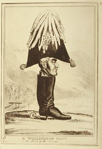 Een Wellington-laars, of Het hoofd van het leger, 1827
