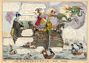 Een Hiëroglief voor 1830, uitgegeven 1830 door William Heath
