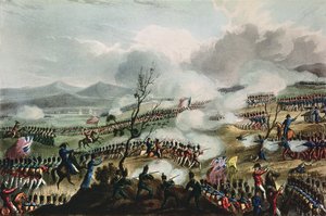 Slag bij Nivelle, 10 november 1813, gegraveerd door Thomas Sutherland, 1813 door William Heath
