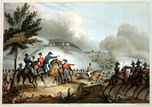 Slag bij Salamanca, 22 juli 1812, geëtst door J. Clarke, ingekleurd door M. Dubourg