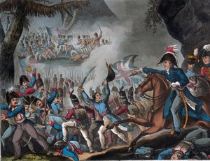 Slag om de Pyreneeën, 27 juli 1813, gedrukt door J.C. Stadler, uitgegeven door Thomas Tegg, 1 april 1818