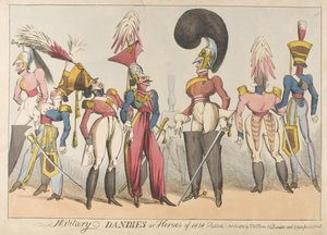 Militaire Dandies of Helden van 1818, 1818 door William Heath