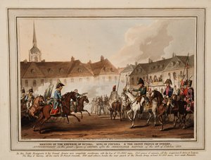 De ontmoeting van de keizers van Rusland en Oostenrijk, koning van Pruisen en kroonprins van Zweden in Lei