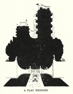 Een platte bruiloft door William Heath Robinson