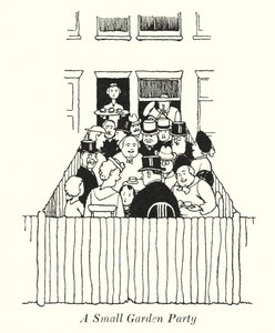 Een Klein Tuinfeest (litho) door William Heath Robinson