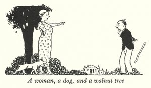 Een vrouw, een hond en een walnotenboom door William Heath Robinson