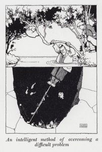 Een intelligente methode om een moeilijk probleem te overwinnen door William Heath Robinson