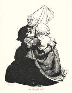 Een lelijke oude vrouw