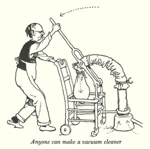 Iedereen kan een stofzuiger maken door William Heath Robinson