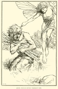 Ariel zou hem vaak kwellen door William Heath Robinson