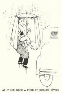 Alsof ze een stuk echt Sèvres was (litho) door William Heath Robinson
