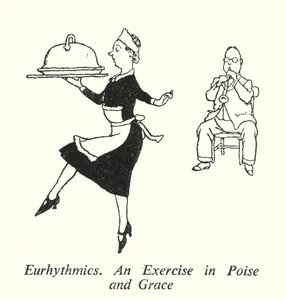 Eurhythmics, een oefening in houding en gratie door William Heath Robinson