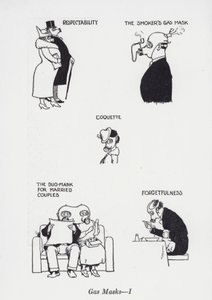 Gasmaskers - I door William Heath Robinson