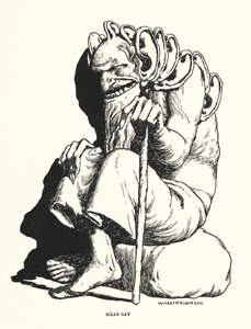 Hoor-zeggen (litho) door William Heath Robinson