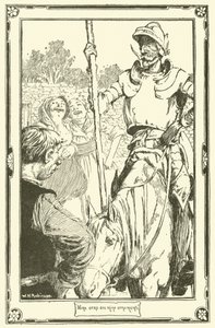 Illustratie voor Don Quichot door William Heath Robinson