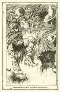 Illustratie voor Don Quichot door William Heath Robinson