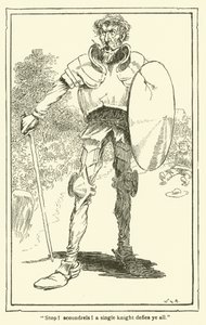 Illustratie voor Don Quichot door William Heath Robinson