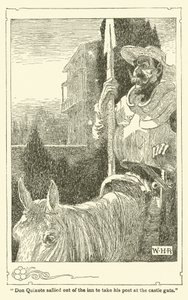 Illustratie voor Don Quichot door William Heath Robinson