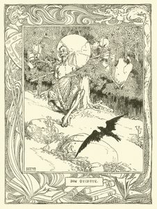 Illustratie voor Don Quichot door William Heath Robinson