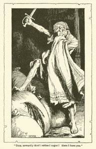 Illustratie voor Don Quichot door William Heath Robinson