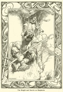 Illustratie voor Don Quichot door William Heath Robinson