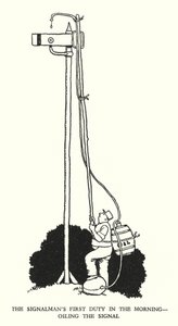 Illustratie voor Railway Ribaldry door W Heath Robinson door William Heath Robinson