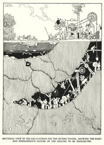 Illustratie voor Railway Ribaldry door W Heath Robinson door William Heath Robinson