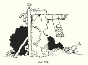 Illustratie voor Railway Ribaldry door W Heath Robinson door William Heath Robinson