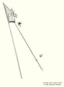 Illustratie voor Railway Ribaldry door W Heath Robinson door William Heath Robinson