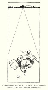 Illustratie voor Railway Ribaldry door W Heath Robinson