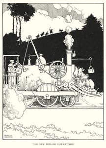 Illustratie voor Railway Ribaldry door W Heath Robinson door William Heath Robinson