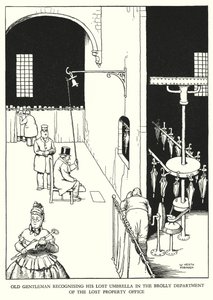 Illustratie voor Railway Ribaldry door W Heath Robinson door William Heath Robinson