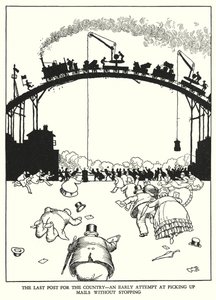 Illustratie voor Railway Ribaldry door W Heath Robinson door William Heath Robinson