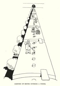 Illustratie voor Railway Ribaldry door W Heath Robinson door William Heath Robinson