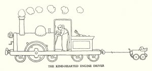 Illustratie voor Railway Ribaldry door W Heath Robinson door William Heath Robinson